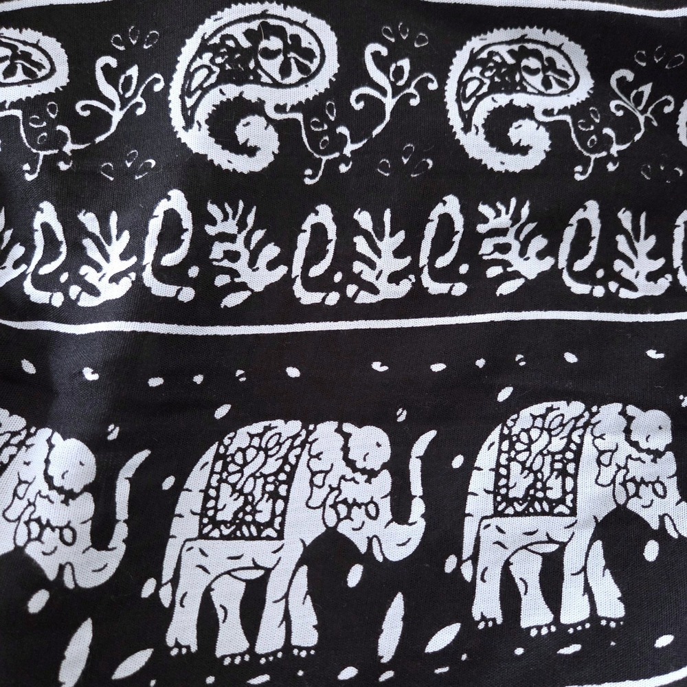 Soft Surroundings Sydney Wide Leg Sleeveles Elephant Paisley Batik Jumpsuit Sz L - Picture 7 of 7